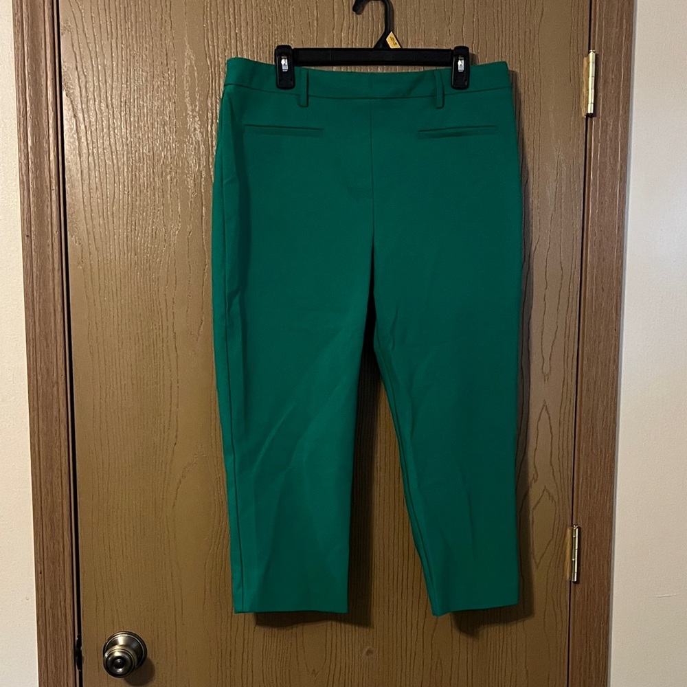 Rachel Zoe Vibrant Kelly Green Cropped Pants